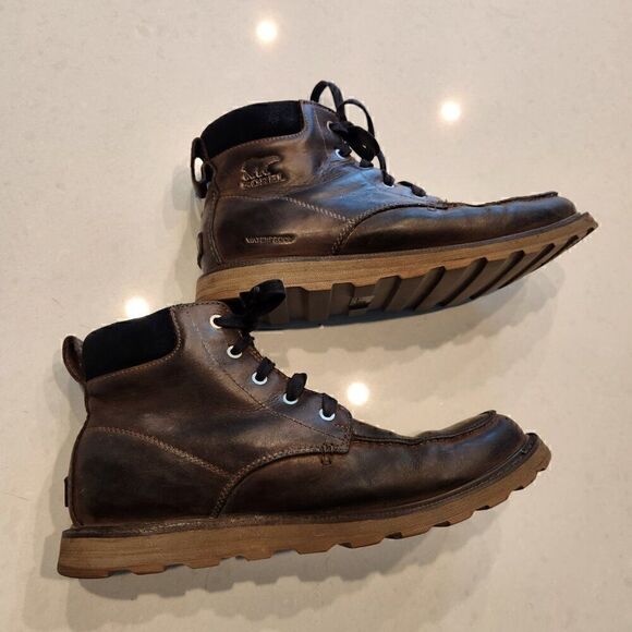 Sorel mens waterproof leather ankle boots. Size 10 main image 5